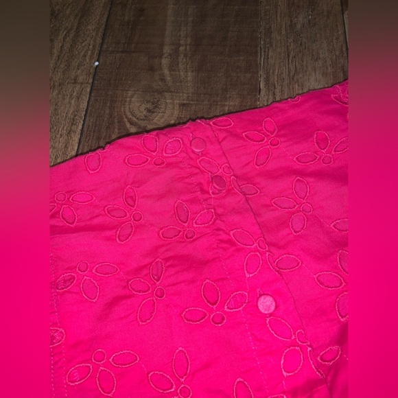 Jcrew reimagined eyelet Button-Front skirt 14 $108 spring embroidered classic - Picture 4 of 10